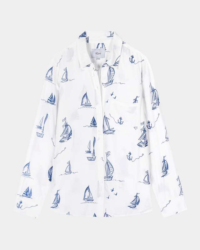Sailboats Kathryn Button-Front Shirt